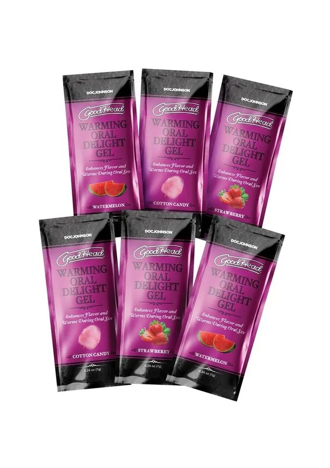GoodHead Enhancers Goodhead Warming Head Oral Delight Gel 24oz 6 Pack Assorted