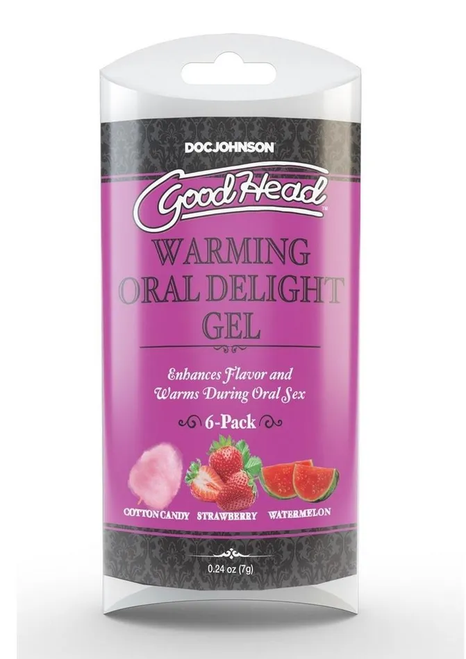 GoodHead Enhancers Goodhead Warming Head Oral Delight Gel 24oz 6 Pack Assorted GoodHead Enhancers Goodhead Warming Head Oral Delight Gel 24oz 6 Pack Assorted