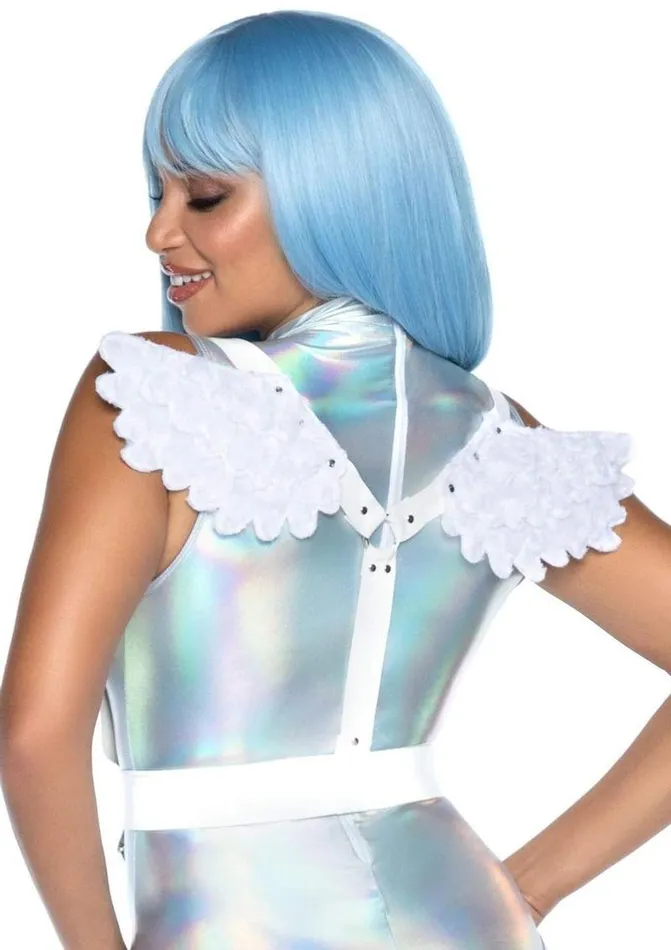 Leg Avenue Female Sex Toys Leg Avenue Furry Angel Wing Body Harness