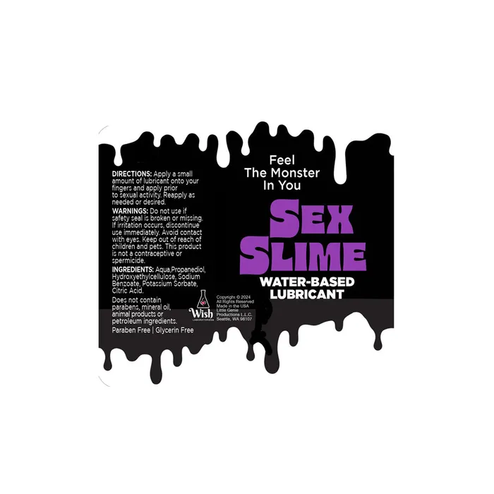 Little Genie Vibrators Sex Slime Purple Water Based Lubricant 60 ml Bottle Little Genie Vibrators Sex Slime Purple Water Based Lubricant 60 ml Bottle