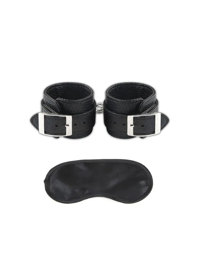 Lux Fetish Unisex Leatherette Cuffs Adjustable Lux Fetish Couples