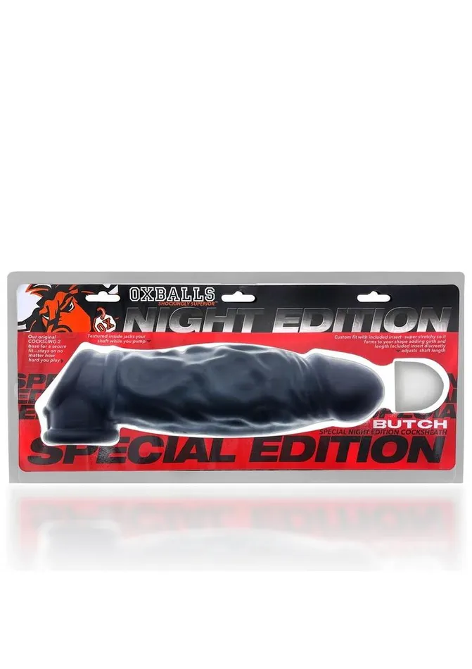 Male Sex Toys Oxballs Butch Cock Sheath Penis Extender Night Edition Oxballs