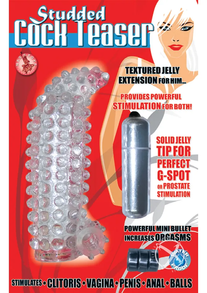 Nasstoys Studded Cock Teaser Vibrating Penis Extension Sleeve Male Sex Toys