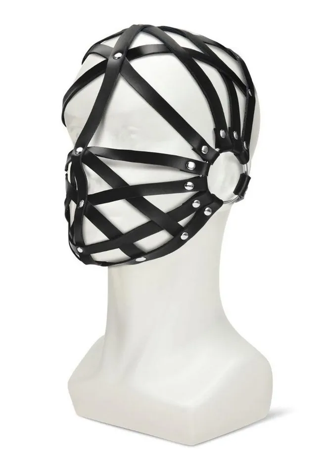 Restraints Me You Us ME YOU US Web Hood Pu Leather Bondage Hood