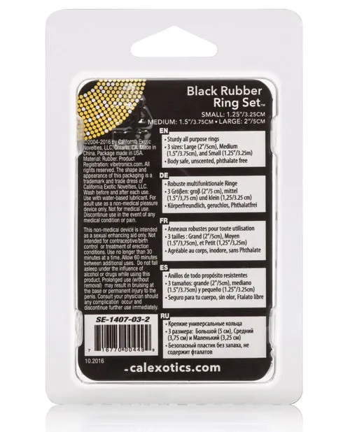 Rubber Ring Set California Exotic Novelties Male Sex Toys