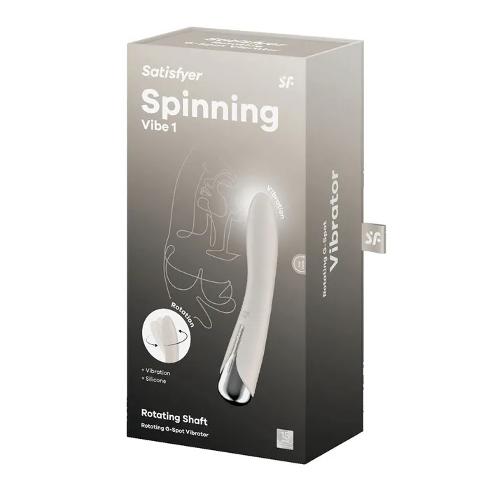 Satisfyer Spinning Vibe 1 Beige 178 cm Rechargeable Rotating Vibrator Satisfyer Vibrators Satisfyer Spinning Vibe 1 Beige 178 cm Rechargeable Rotating Vibrator Satisfyer Vibrators