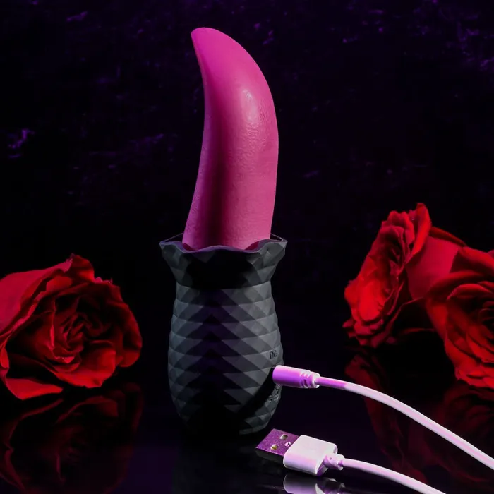 Selopa Vibrators Selopa TONGUE TEASER PinkBlack Rechargeable Vibrating Tongue Stimulator Selopa Vibrators Selopa TONGUE TEASER PinkBlack Rechargeable Vibrating Tongue Stimulator