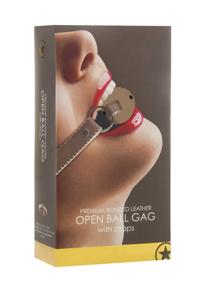 Shots Ouch Open Ball Gag Mocca Male Sex Toys