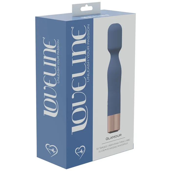 Shots Toys Vibrators LOVELINE Glamour Blue 144 cm USB Rechargeable Massage Wand Shots Toys Vibrators LOVELINE Glamour Blue 144 cm USB Rechargeable Massage Wand