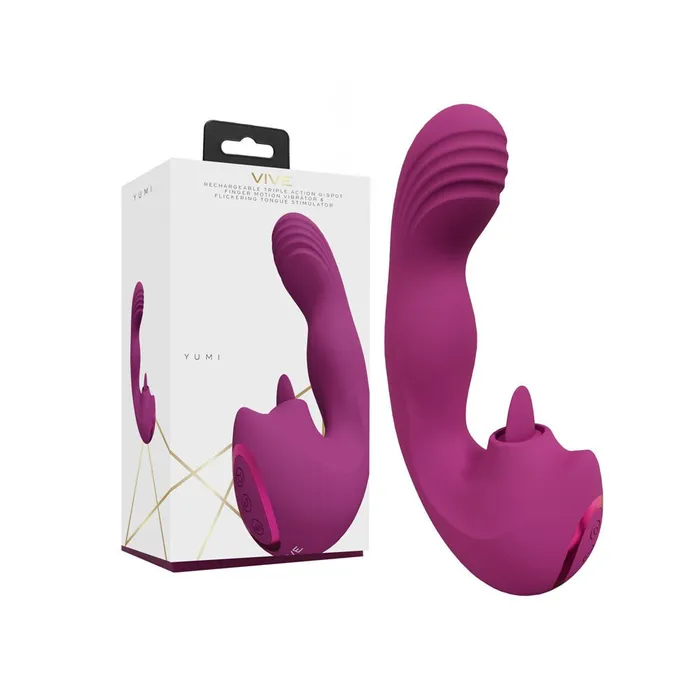 Shots Toys Vibrators VIVE Yumi Pink USB Rechargeable Triple Motor Vibrator Shots Toys Vibrators VIVE Yumi Pink USB Rechargeable Triple Motor Vibrator