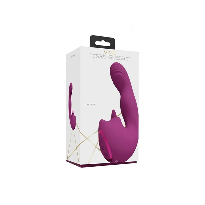Shots Toys Vibrators VIVE Yumi Pink USB Rechargeable Triple Motor Vibrator Shots Toys Vibrators VIVE Yumi Pink USB Rechargeable Triple Motor Vibrator