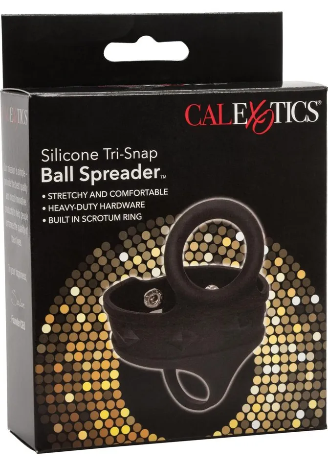 Silicone TriSnap Ball Spreader Cock Ring Rings Male Sex Toys