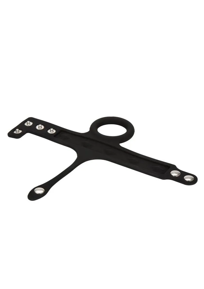 Silicone TriSnap Ball Spreader Cock Ring Rings Male Sex Toys