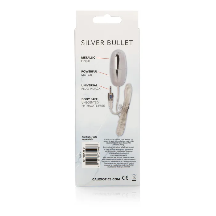 Sterling Collection Silver Bullet California Exotic Female Sex Toys