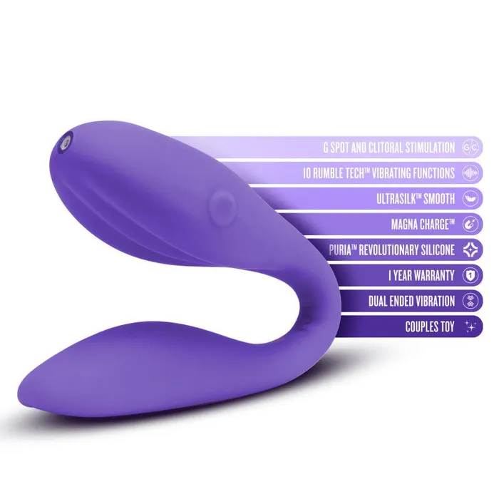 Vibrators Blush Novelties Wellness Duo Purple USB Rechargeable Couples Vibrator Vibrators Blush Novelties Wellness Duo Purple USB Rechargeable Couples Vibrator