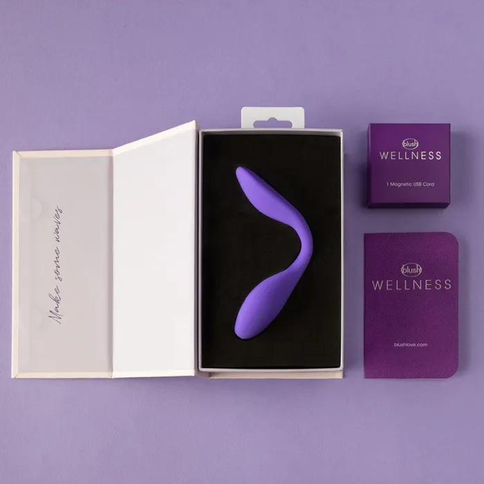 Vibrators Blush Novelties Wellness Duo Purple USB Rechargeable Couples Vibrator Vibrators Blush Novelties Wellness Duo Purple USB Rechargeable Couples Vibrator