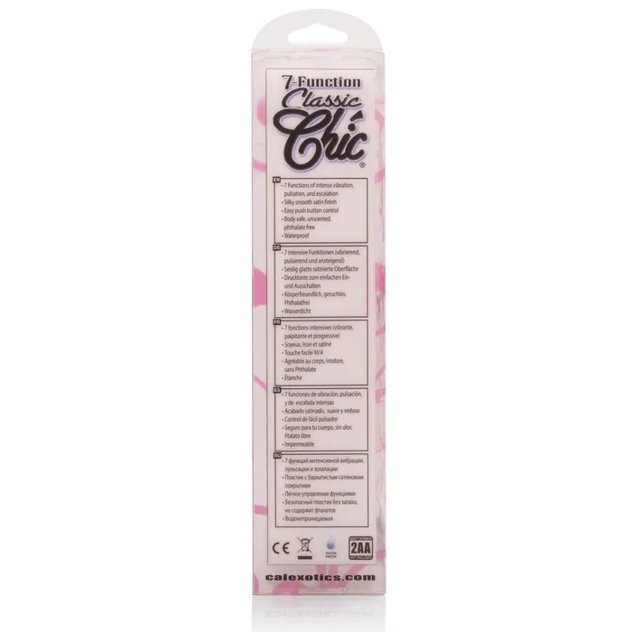 Vibrators CalExotics 7 Function Classic Chic Standard G Pink