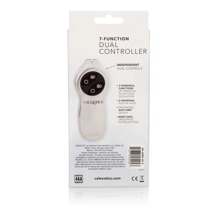 Vibrators California Exotic Sterling Collection 7Function Dual Controller