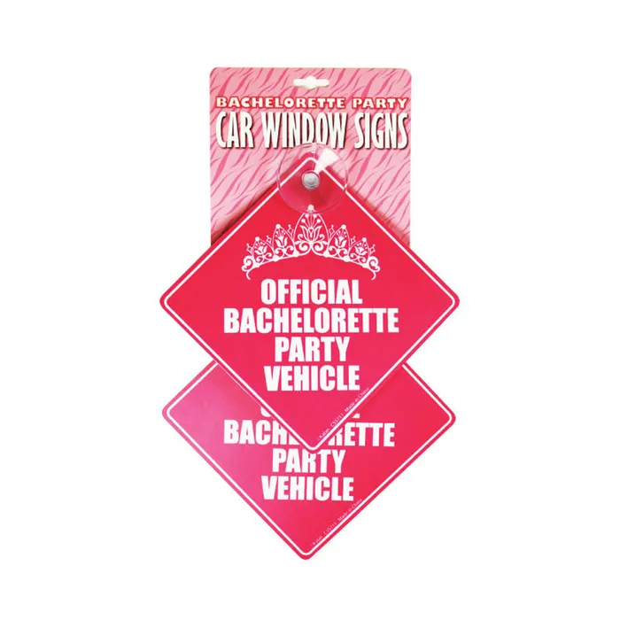 Vibrators Kalan LP Car Sign Official Bachelorette 4pk