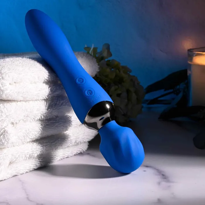 Vibrators Selopa Selopa BELLE Blue USB Rechargeable 20 cm Massage Wand Vibrators Selopa Selopa BELLE Blue USB Rechargeable 20 cm Massage Wand