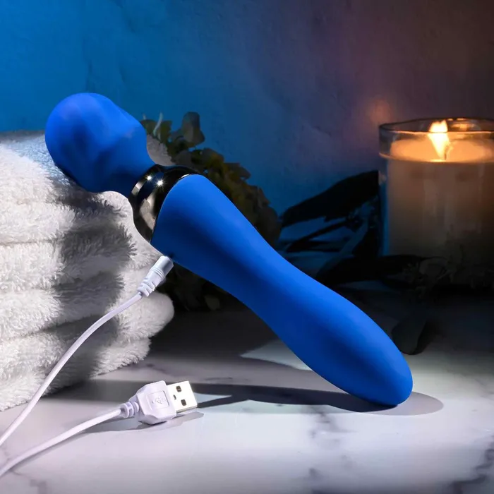 Vibrators Selopa Selopa BELLE Blue USB Rechargeable 20 cm Massage Wand Vibrators Selopa Selopa BELLE Blue USB Rechargeable 20 cm Massage Wand