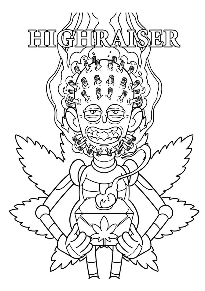 Vibrators WoodRocket Killer Buds Coloring Book