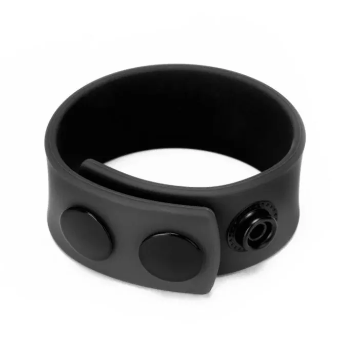 Anal Prowler Prowler Red Adjustable Silicone Cock Strap Black