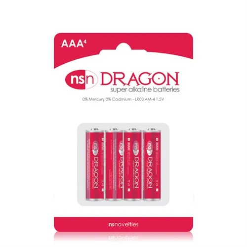 Enhancers nsnovelties Dragon Alkaline Batteries AAA 4 Pack