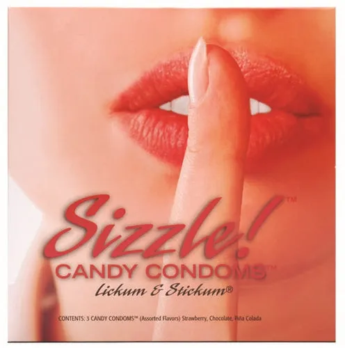 Kingman Industries Enhancers Sizzle Candy Condoms 3 Pack