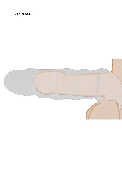 Male Sex Toys SHOTS AMERICA Realrock Penis Sleeve 6in Tan