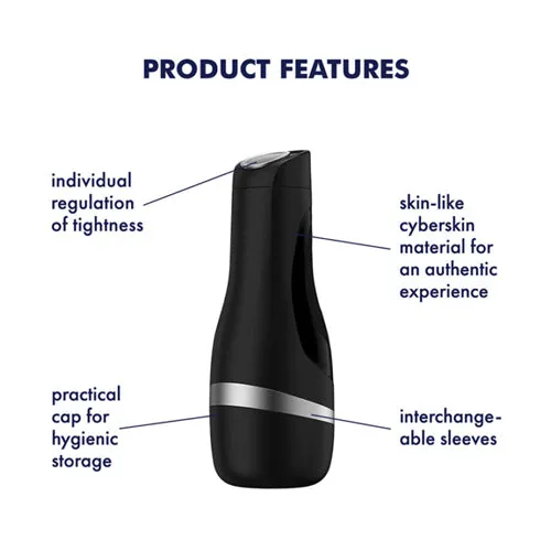 Men Classic Silver Masturbator Satisfyer Male Sex Toys
