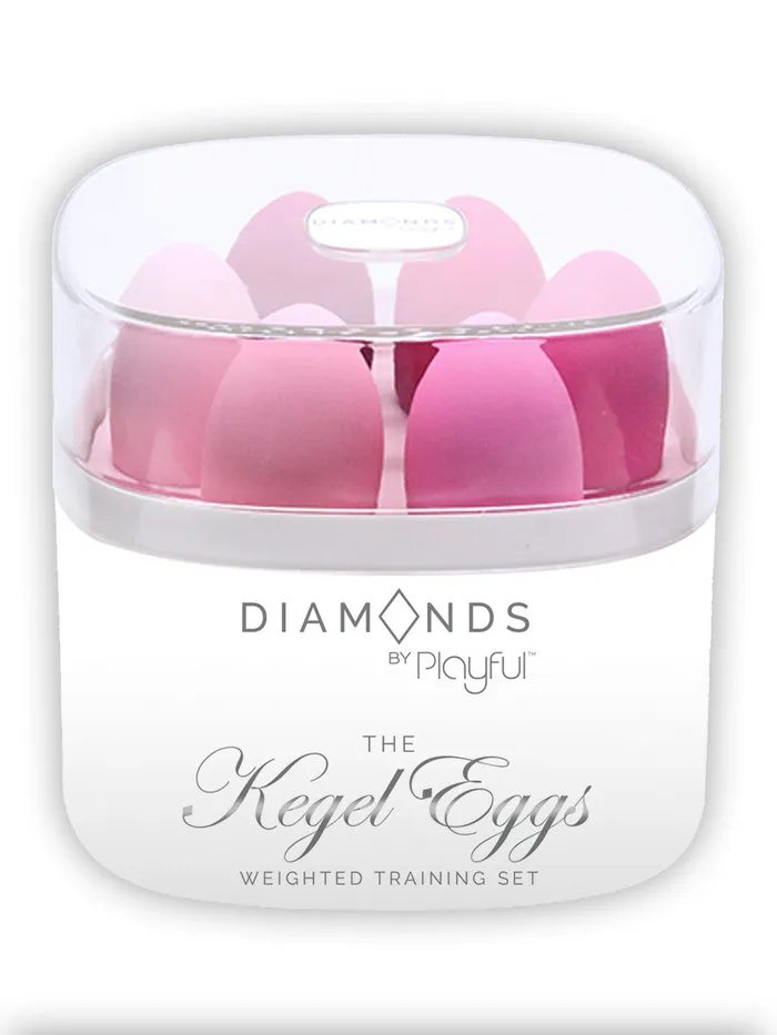 Not specified Female Sex Toys DIAMONDS KEGEL BALLS WEIGHTED TRAINING SET PINK