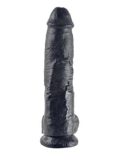 Pipedream King Cock 10Inch Cock With Balls Black Dildos