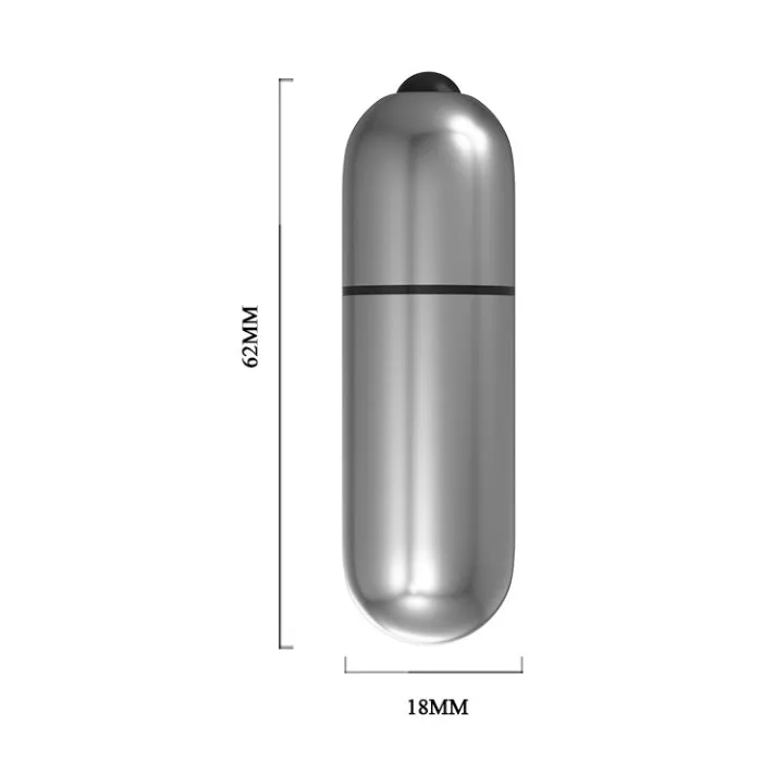PRE Female Sex Toys Baile Mini Bullet Silver
