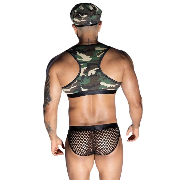 SEC Male Sex Toys Soldier Male Fantasy Outfit 4 Piece