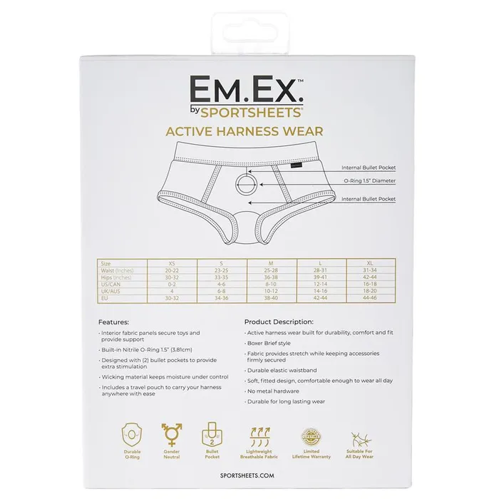 Sportsheets Emex Fit Harness Small Sport Sheets Female Sex Toys